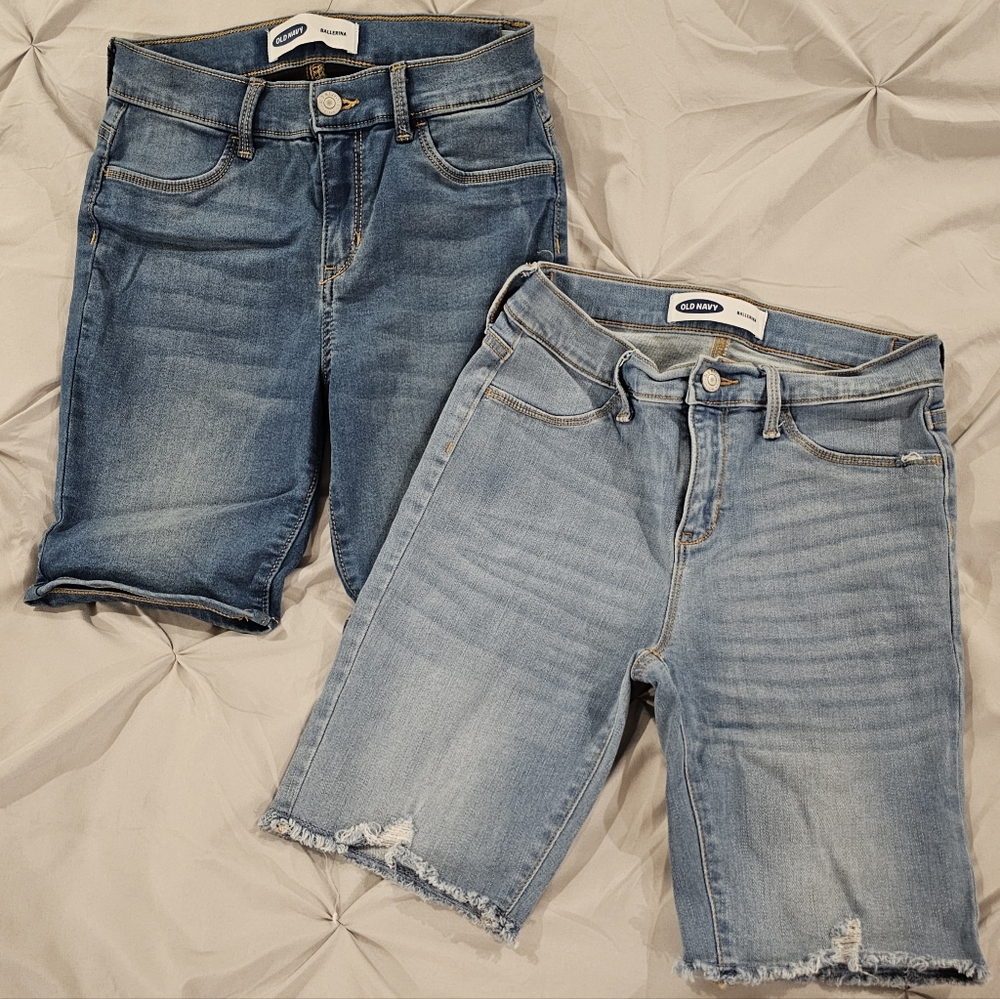 Girls Old Navy Ballerina Jean Shorts - Size 14 (Set of 2 pairs)